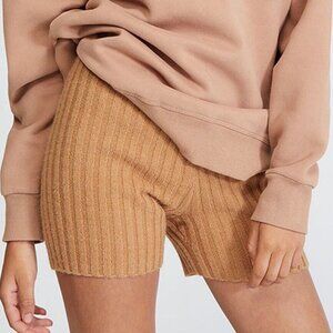 Rhythm Daisy Knit Shorts in Mocha